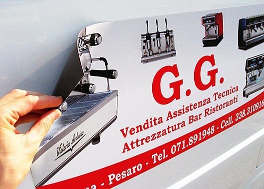 targhe magnetiche per auto e furgoni
