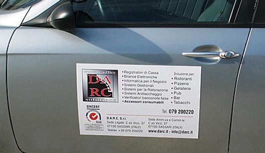 targhe magnetiche per auto