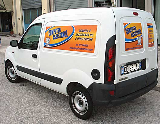 targhe magnetiche per furgoni